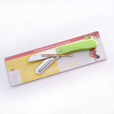 GK121  yangjiang  small   cheap stainless steel  paring  kitchen slicer with peeler folding knife